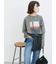 袖シフォンレイヤードプルオーバー