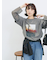 袖シフォンレイヤードプルオーバー