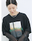 袖シフォンレイヤードプルオーバー