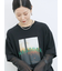 袖シフォンレイヤードプルオーバー