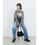 袖シフォンレイヤードプルオーバー