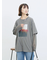 袖シフォンレイヤードプルオーバー
