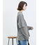 袖シフォンレイヤードプルオーバー
