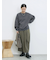 ポンチ袖タックプルオーバー