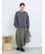 ポンチ袖タックプルオーバー