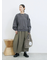 ポンチ袖タックプルオーバー