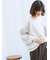ポンチ袖タックプルオーバー