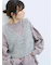 ふわふわショート丈ニットベスト