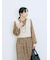 ふわふわショート丈ニットベスト