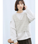 ふわふわショート丈ニットベスト