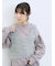 ふわふわショート丈ニットベスト