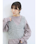 ふわふわショート丈ニットベスト