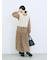 ふわふわショート丈ニットベスト