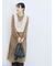 ふわふわショート丈ニットベスト