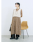 ふわふわショート丈ニットベスト