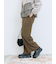 切り替えタックパンツ