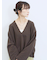 ◎裏毛深Vネックプルオーバー
