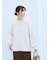 微起毛花ジャガードニットプルオーバー