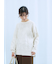 微起毛花ジャガードニットプルオーバー