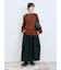 微起毛花ジャガードニットプルオーバー