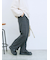 カチオン染めチェックパンツ
