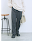 カチオン染めチェックパンツ