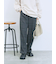 カチオン染めチェックパンツ
