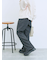 カチオン染めチェックパンツ