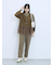 カチオン染めチェックパンツ