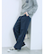 カチオン染めチェックパンツ