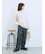 カチオン染めチェックパンツ