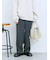 カチオン染めチェックパンツ