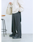 カチオン染めチェックパンツ