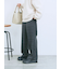 カチオン染めチェックパンツ