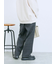カチオン染めチェックパンツ