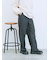 カチオン染めチェックパンツ