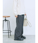 カチオン染めチェックパンツ