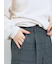 カチオン染めチェックパンツ
