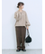 カチオン染めチェックパンツ