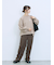 カチオン染めチェックパンツ