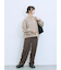 カチオン染めチェックパンツ
