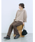 カチオン染めチェックパンツ