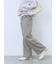 裏起毛ストレートパンツ