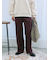 裏起毛ストレートパンツ