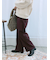 裏起毛ストレートパンツ