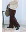 裏起毛ストレートパンツ
