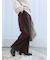 裏起毛ストレートパンツ