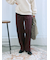 裏起毛ストレートパンツ