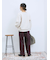 裏起毛ストレートパンツ