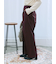 裏起毛ストレートパンツ